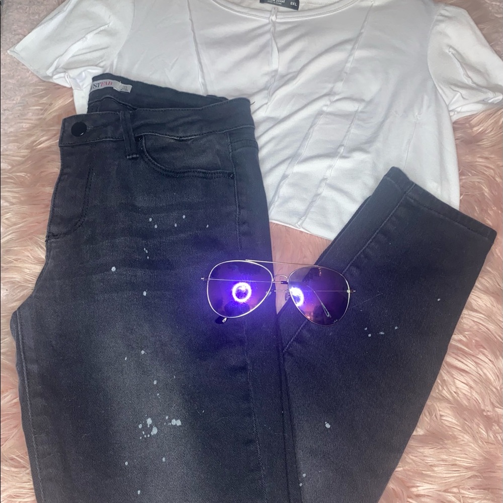 JustFab Grey Washed Jeans👖✨